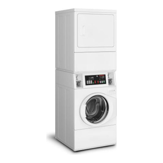 27 Inch Speed Queen Commercial STGNCASP118TW01 Coin Operated Washer and Gas Dryer , White , SV6001WG , 000110