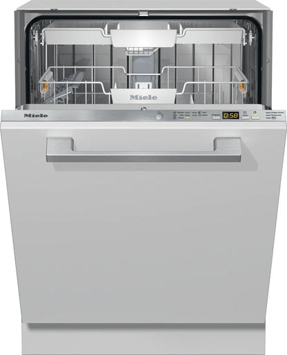 Miele G 5000 Series  G5056SCVI 24 Fully Integrated Dishwasher with Original Cutlery Tray, 44 dBA,  Sanitize Cycle, PureLine Handle, Energy Star, Panel Ready