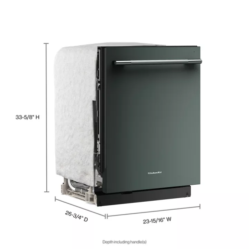 Kitchenaid KDTS624SJP , Built In Dishwasher , Juniper 44 dBA , 3rd Rack , 24 Inch , 222011
