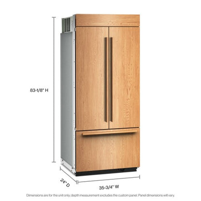 KBFN536TPA Kitchenaid French Door Style Built In Refrigerator with Platinum Interior Panel , Panel Ready Doors , Bottom Freezer Mount Refrigerator 36 Inch 013015