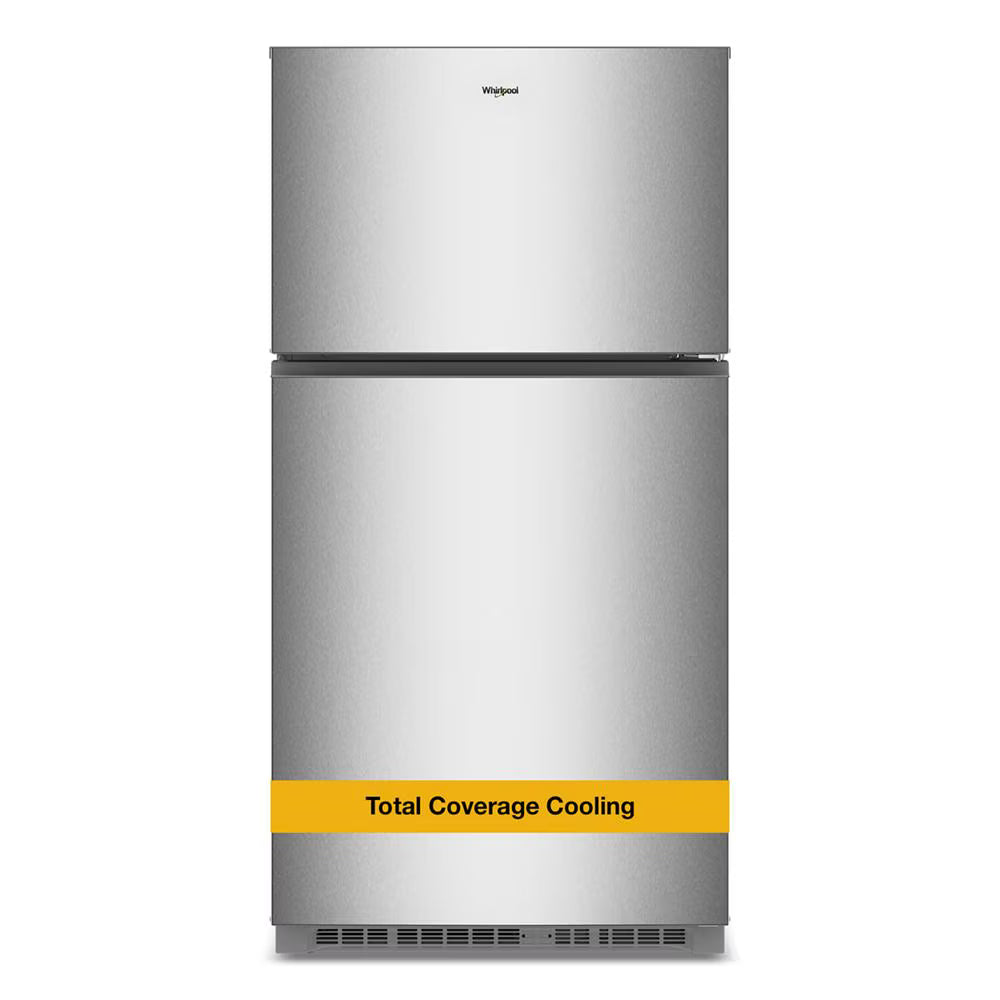 Whirlpool WRTX3021TZ 33 Inch Refrigerator Top Freezer , 21.3 Cu Ft , Fingerprint Resistant Stainless Steel , New , 111012