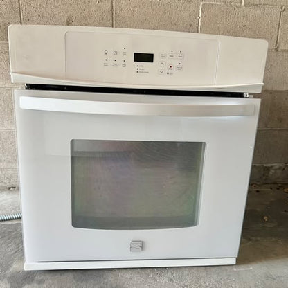 27 Inch Kenmore Single Wall Oven , 790.48782901 , White , Used , 131304