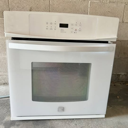 27 Inch Kenmore Single Wall Oven , 790.48782901 , White , Used , 131304