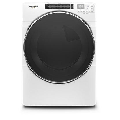 WED8620HW Whirlpool Front Load Electric Dryer with Steam Cycles 7.4 Cu Ft Capacity White 27 Inch 014002