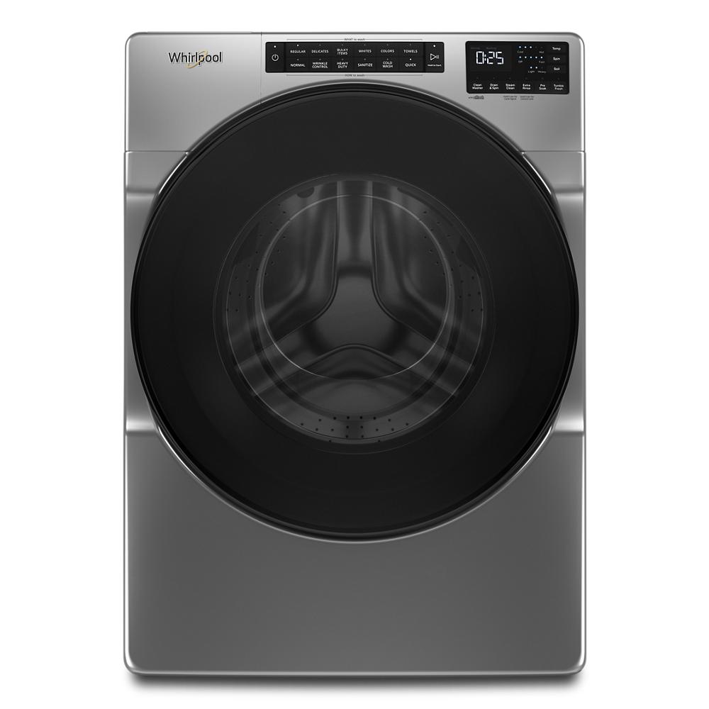 Whirlpool WFW6605MC 5.0 Cu Ft Smart Washer Front Load  Chrome Shadow Energy Star 27 Inch , New , 999011