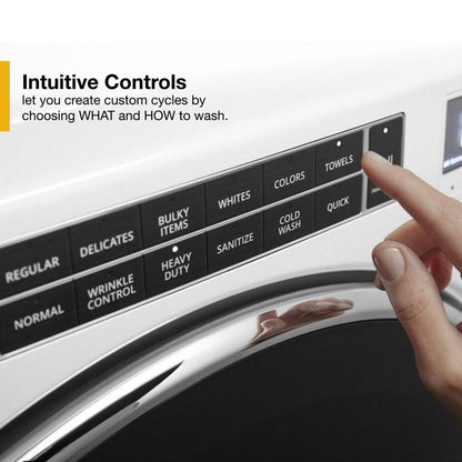 WFW8620HW Whirlpool Front Load Washer Load & Go XL Dispenser with 5.0 Cu Ft Capacity in White 27 Inch 014001
