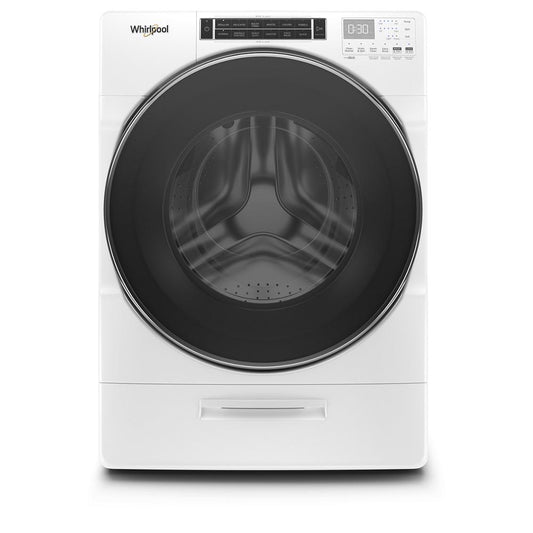WFW8620HW Whirlpool Front Load Washer Load & Go XL Dispenser with 5.0 Cu Ft Capacity in White 27 Inch 014001