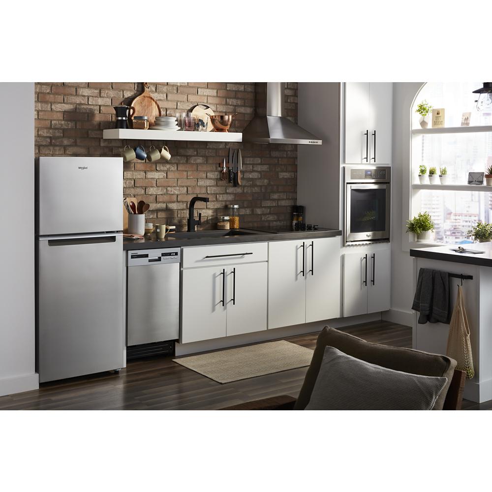 24 Inch Whirlpool Top Freezer Refrigerator WRT112CZJZ  Stainless Steel 111018
