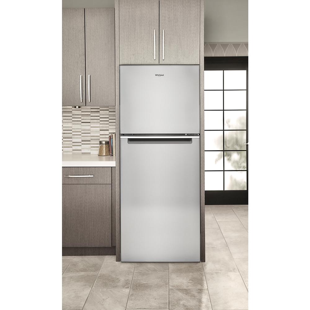 24 Inch Whirlpool Top Freezer Refrigerator WRT112CZJZ  Stainless Steel 111018