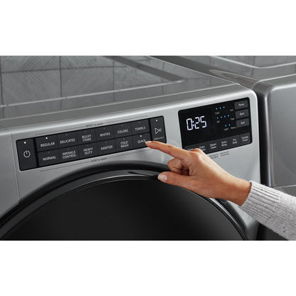 Whirlpool WFW6605MC 5.0 Cu Ft Smart Washer Front Load  Chrome Shadow Energy Star 27 Inch , New , 999011