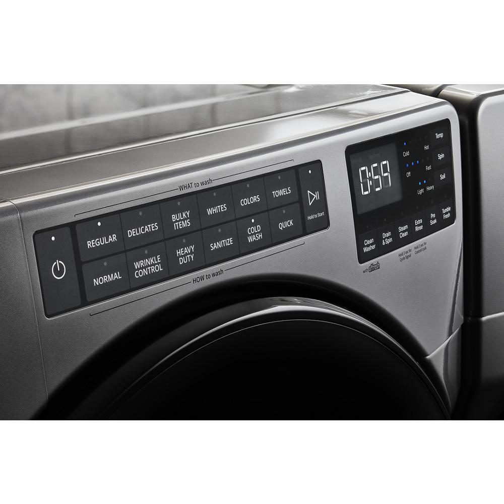 Whirlpool WFW6605MC 5.0 Cu Ft Smart Washer Front Load  Chrome Shadow Energy Star 27 Inch , New , 999011
