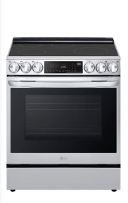 LG LSIL6336F 30 Inch Electric  Induction Range 5 Radiant Elements, 6.3 cu. ft. Oven,ProBake Convection, Air Fry,Self+EasyClean, Wi-Fi, and InstaView New Open Box 999469