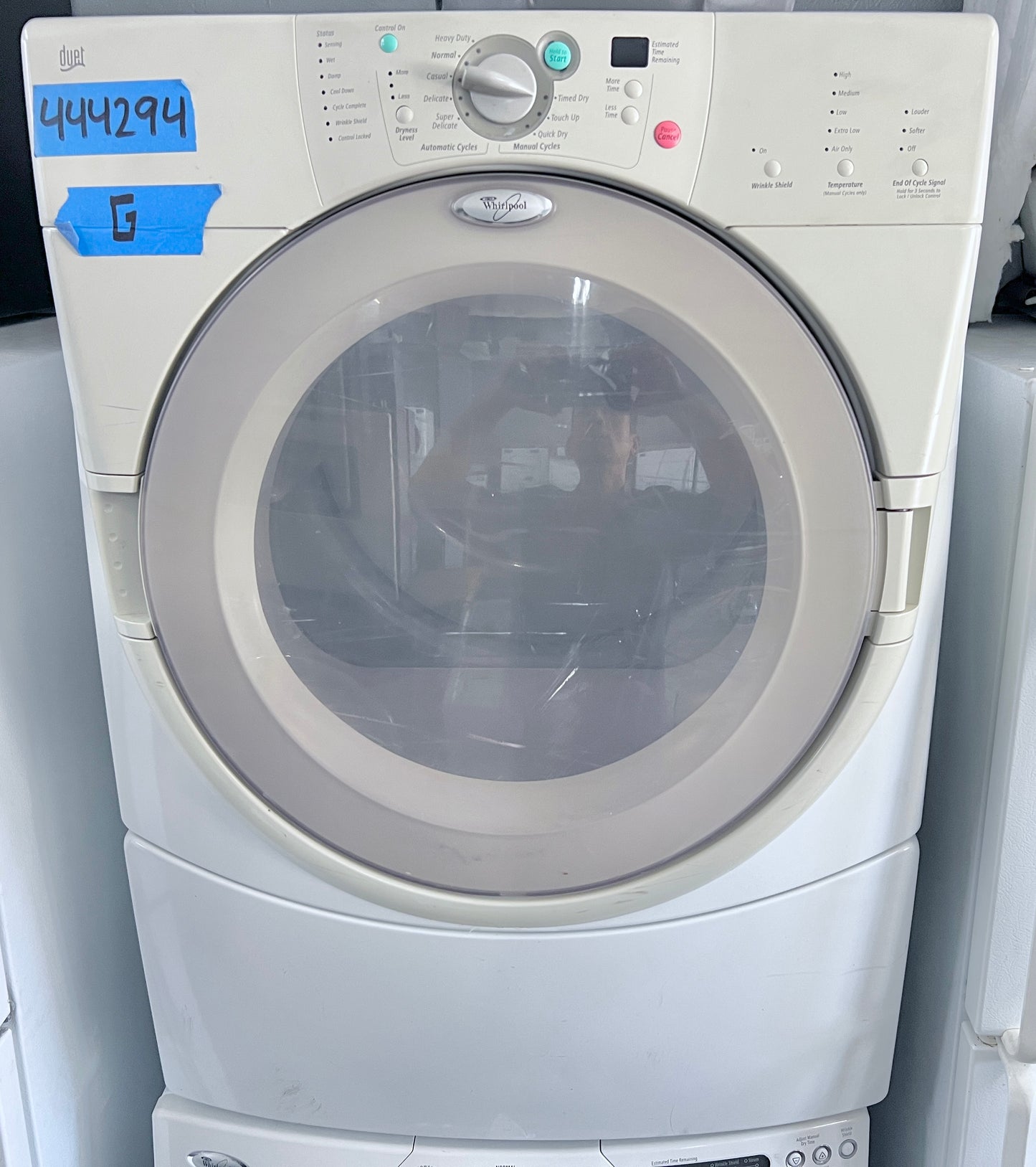 27 Inch Whirlpool GGW9200LW Front Load Gas Dryer Machine ,  White , 444294