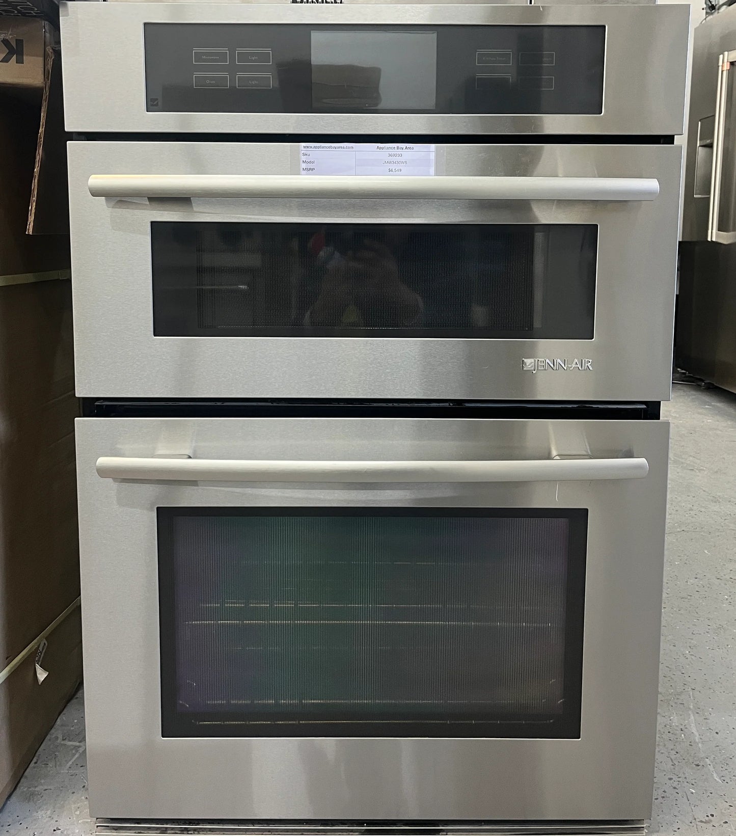 JMW3420WS 30 Inch JennAir Wall Microwave Oven Combo , Convection Oven , Stainless Steel , jennair, 369233