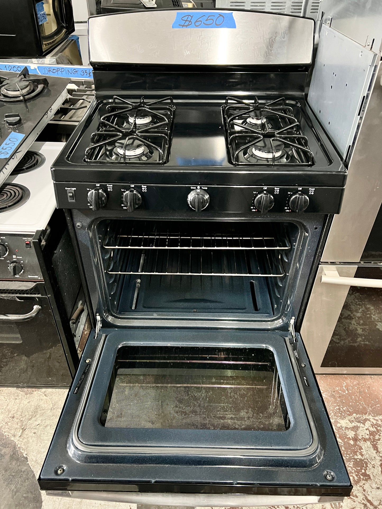 GE 30 Inch Gas Range 4 Burner, Stainless Steel , JGBS30RET1SS, 101234