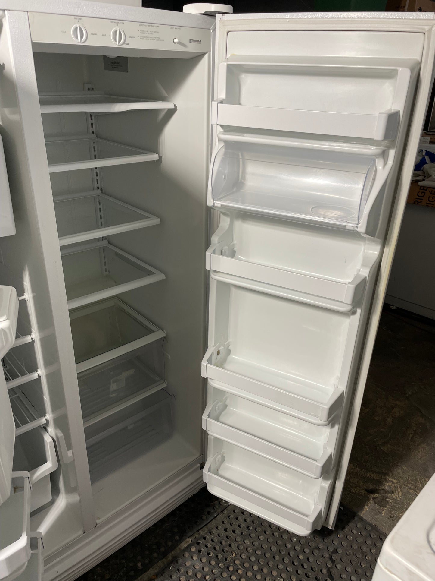 Kenmore 36 Side By Side Refrigerator In White with Ice Maker, 999734