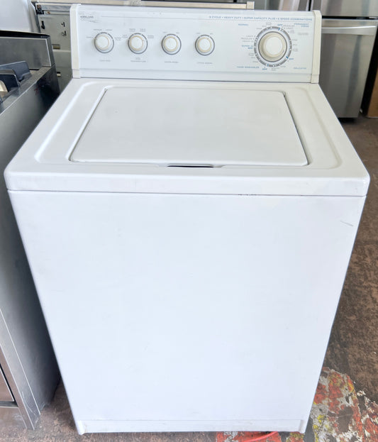 27 Inch Whirlpool Kirkland Top Load Heavy Duty Washer With Transmission and Agitator , Reliable , 444462, White