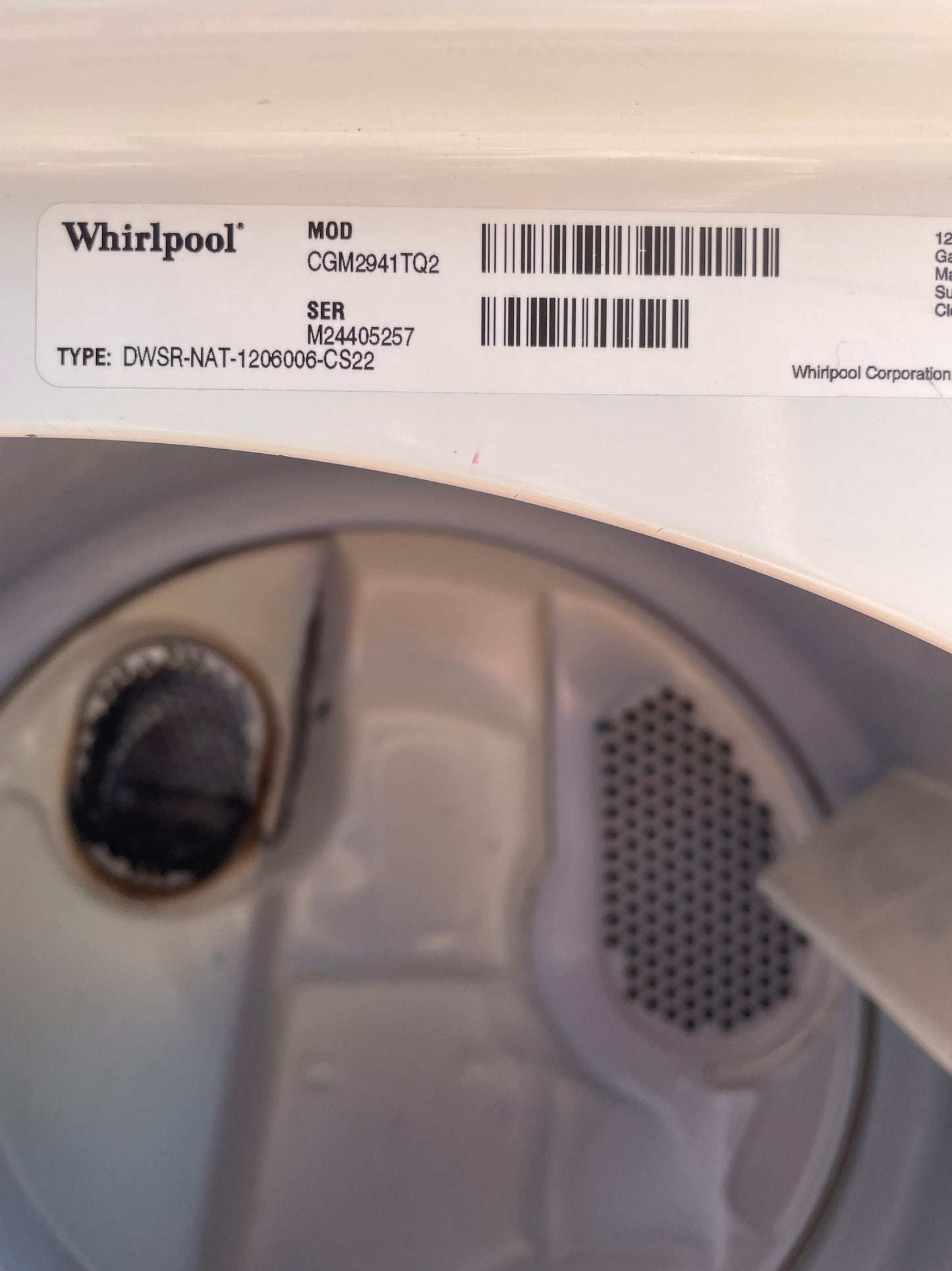 Whirlpool Heavy Duty Commercial Coin Operated Gas Dryer In White, CGM2941TQ2, 999739