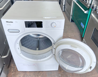 Miele TWI180WP 24 Inch Electric Smart Dryer 110V 4.1 Cu. Ft., 18 Dryer Programs, Steam, Delay Start, Eco Dry, Wrinkle-Free, ADA Compliant, Energy Star , 444472