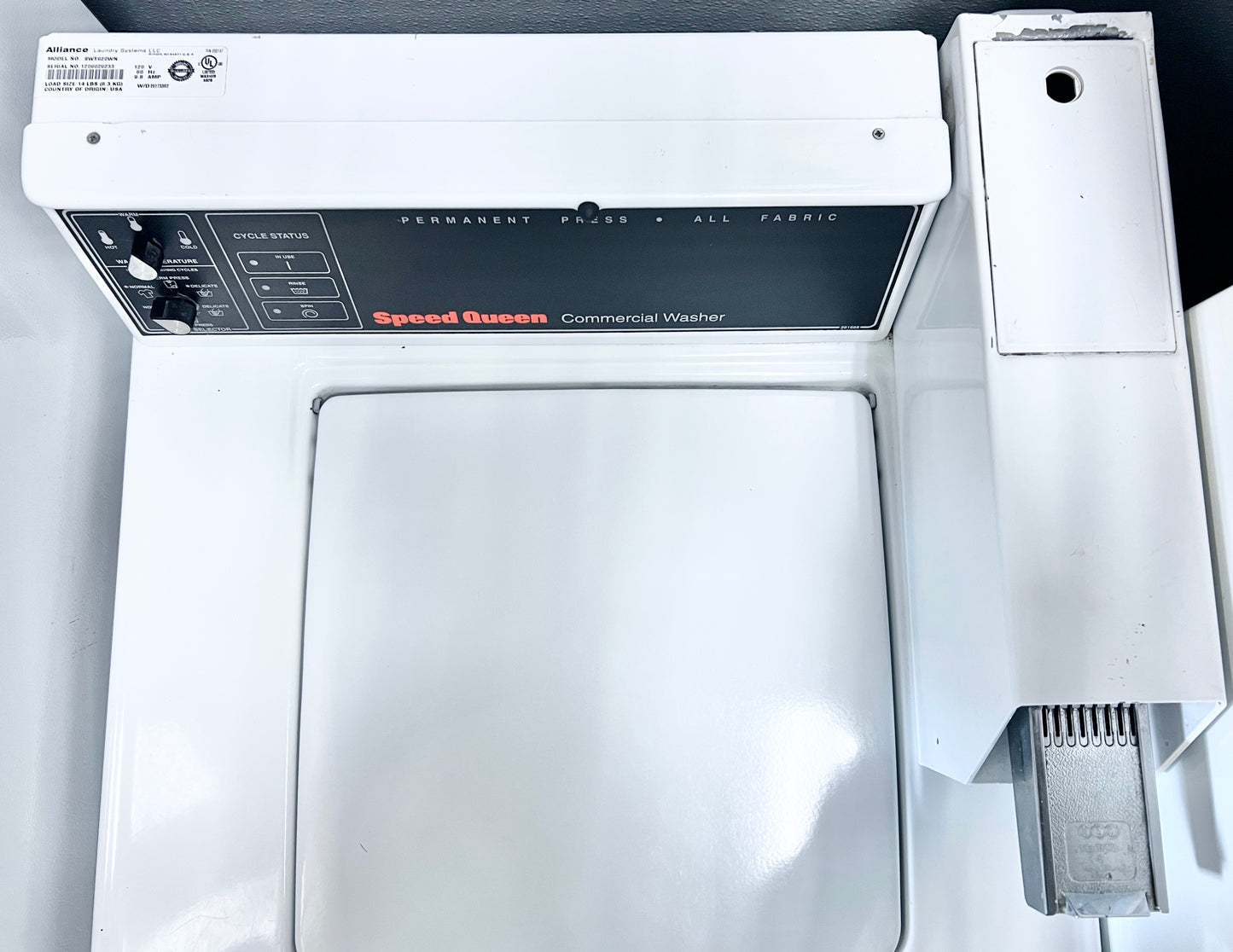 27 Inch Speed Queen SWT920WN Top Load Washer Coin Operated Machine , White , Commercial Grade , Heavy Duty , 444477