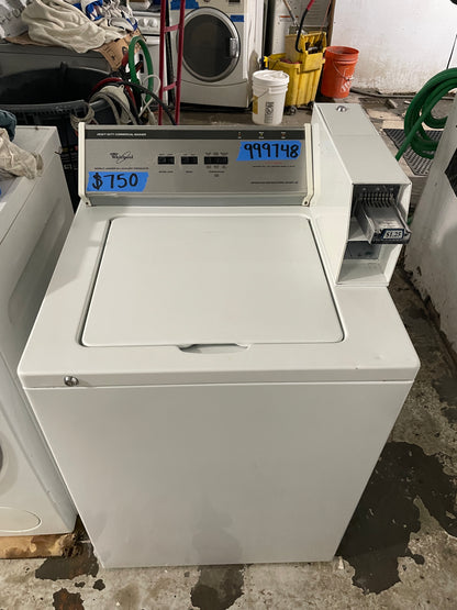 Whirlpool Commercial Top Load Washer Coin Op. In White, CAM2742TQ2, 999748