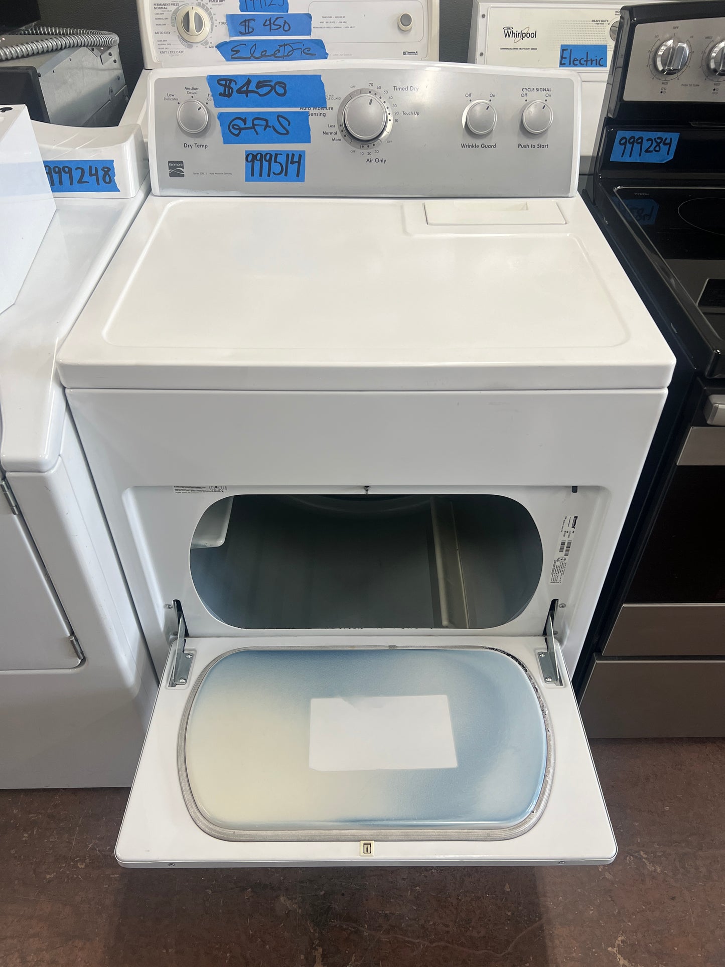 Kenmore Series 500 Gas Dryer in White 999514, 110.75132410