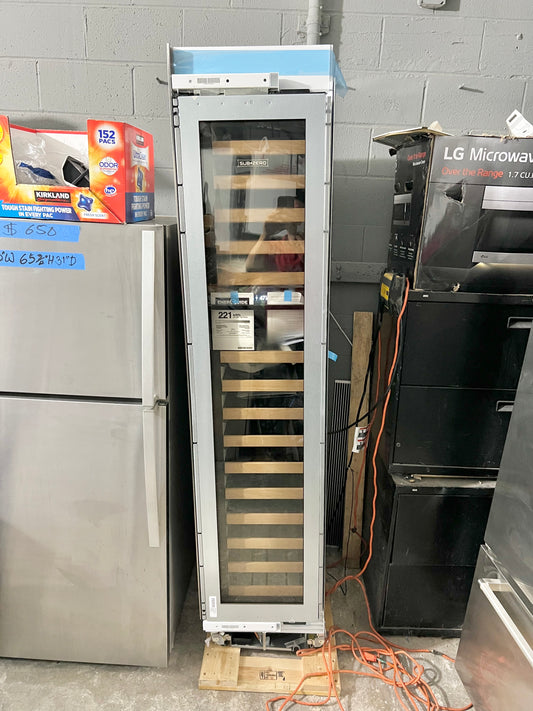 Subzero 18 Inch Built In Dual Zone Smart Wine Cooler , DEC1850W, 59 Bottle , Panel Ready , LED, Left Hinge, 444265