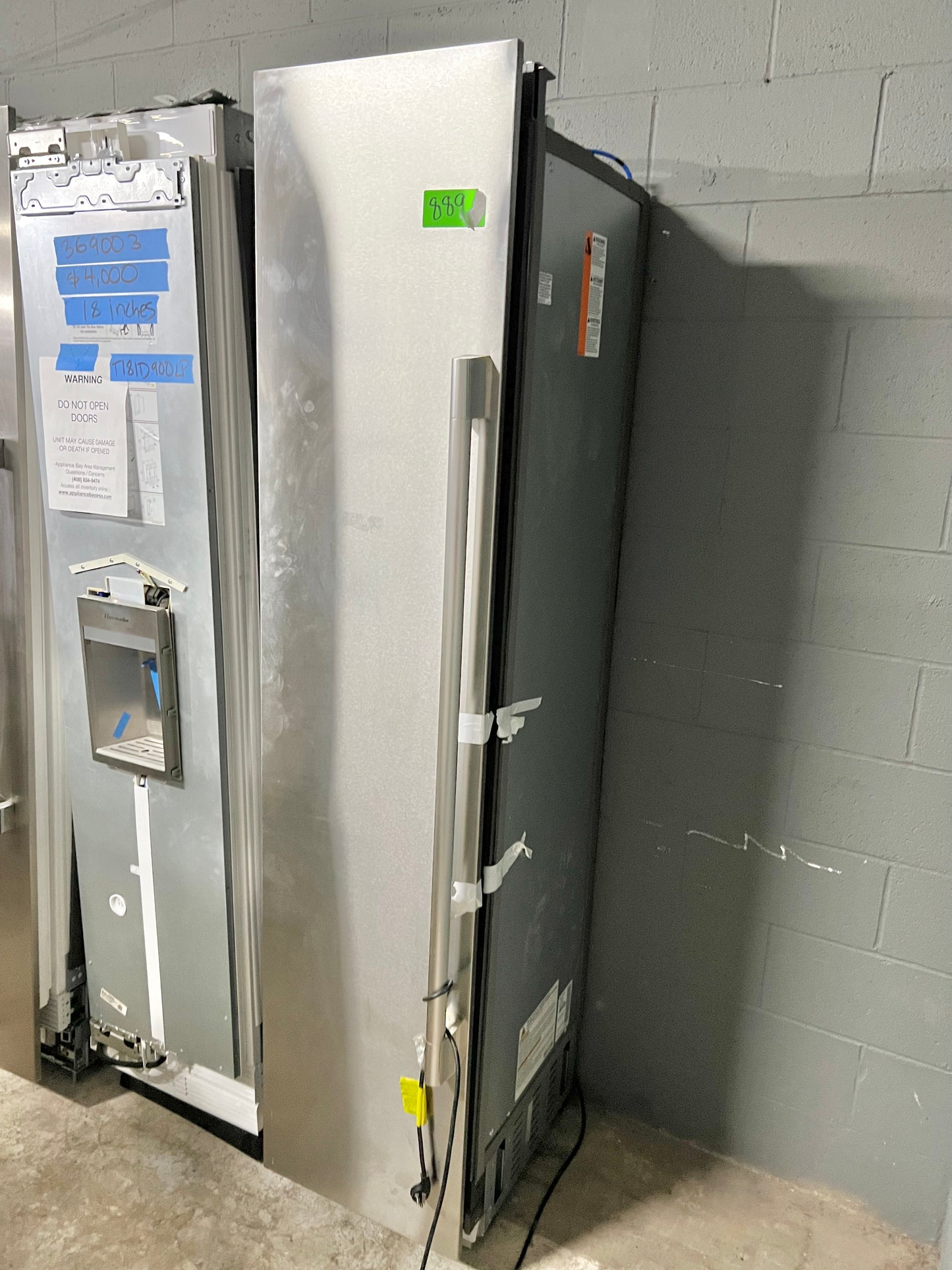 Signature Kitchen Suite 18 Inch Freezer Column SKSCF1801P ,  Panel Ready or Stainless Steel , Sabbath , Star K Certified , Energy Star , Adaptive Defrost , Precise Temperature, New Open Box , 444267