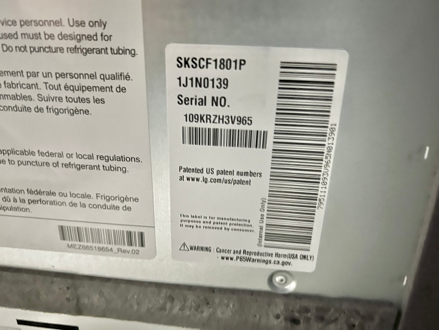 Signature Kitchen Suite 18 Inch Freezer Column SKSCF1801P ,  Panel Ready or Stainless Steel , Sabbath , Star K Certified , Energy Star , Adaptive Defrost , Precise Temperature, New Open Box , 444267