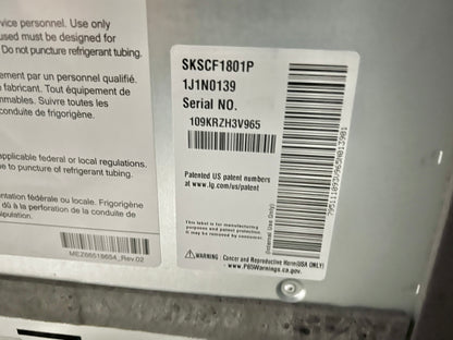 Signature Kitchen Suite 18 Inch Freezer Column SKSCF1801P ,  Panel Ready or Stainless Steel , Sabbath , Star K Certified , Energy Star , Adaptive Defrost , Precise Temperature, New Open Box , 444267