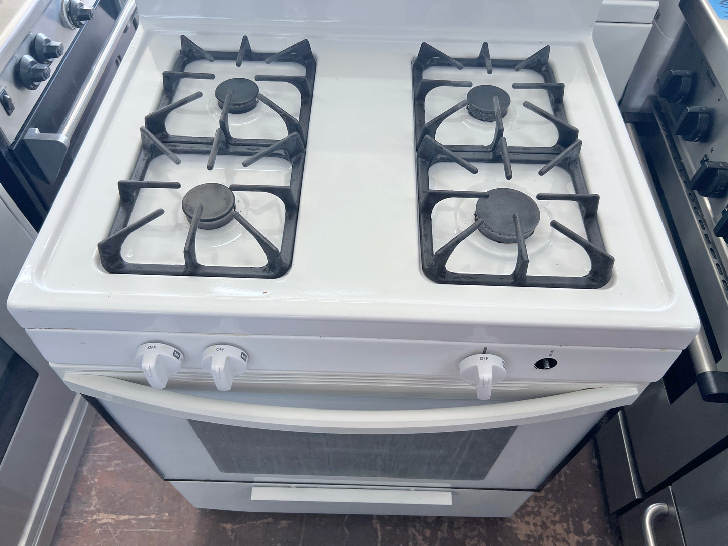 30 Inch Kenmore Gas 4 Burner Range , White , 790.73232313 , 444482