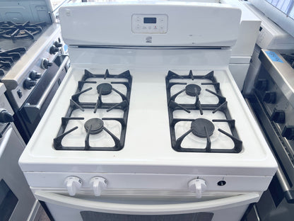 30 Inch Kenmore Gas 4 Burner Range , White , 790.73232313 , 444482