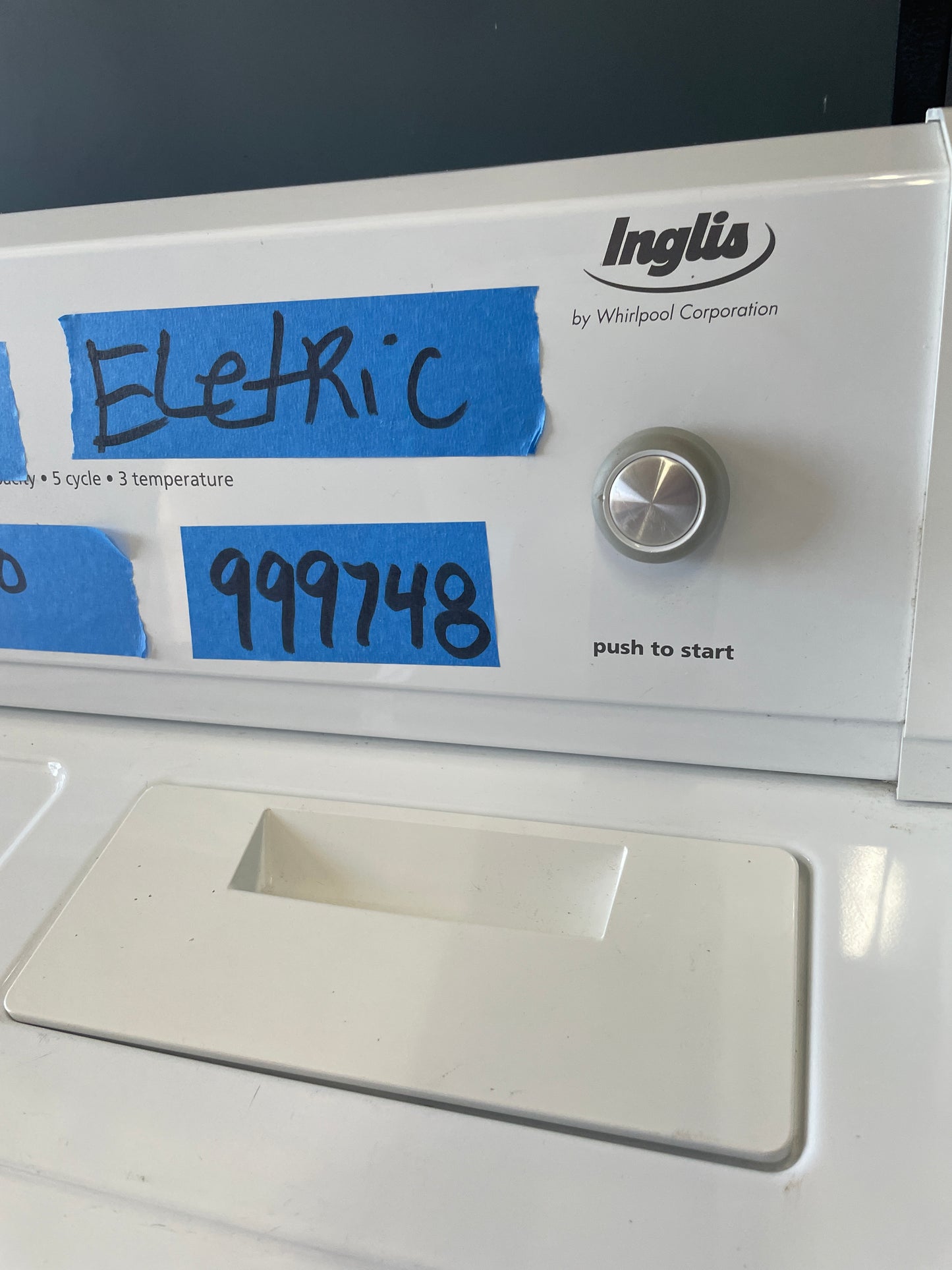 Inglis Whirlpool Electric Dryer In White, IED4400VQ1, 999748