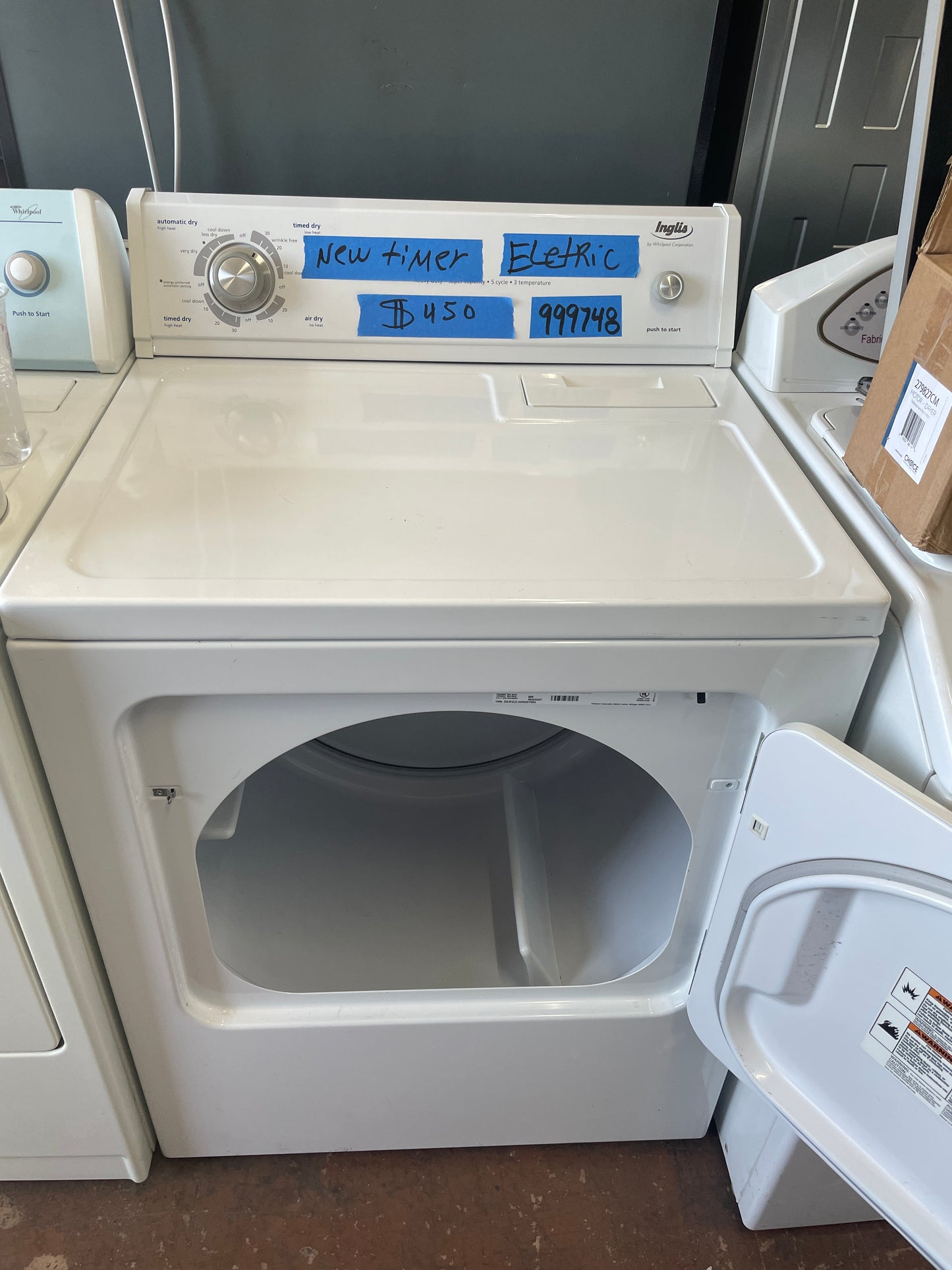 Inglis Whirlpool Electric Dryer In White, IED4400VQ1, 999748