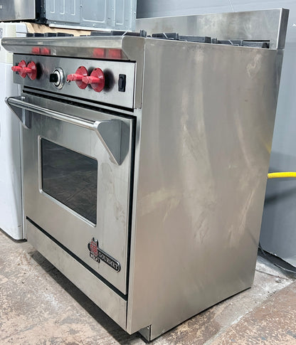 30 Inch Wolf Gas Range , 4 Burner , Convection Oven , Stainless Steel , 444484