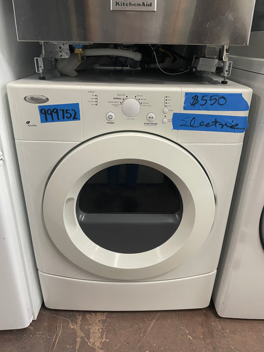 Whirlpool Electric Used Dryer In White, WED9050XW1, 999752
