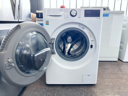 LG WM3555HWA 24 Inch Front Load Washer Ventless Dryer Combo 2.4 cu.ft., 14 Wash Programs, 13 Wash Options, 8 Dry Cycles, TurboWash, Allergiene, Sanitize, Steam Refresh, Load Sensing Delay Start, White , 777101