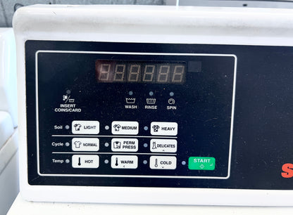 27 Inch Speed Queen Top Load Commercial Coin Operated Washer Machine , White , Coin Drop Mechanism , 444485
