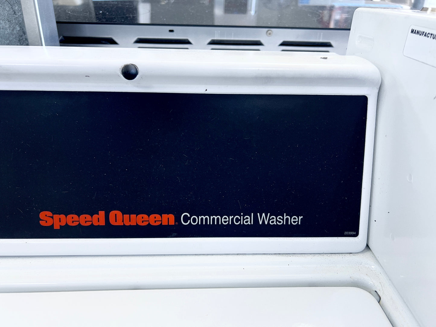 27 Inch Speed Queen Top Load Commercial Coin Operated Washer Machine , White , Coin Drop Mechanism , 444485
