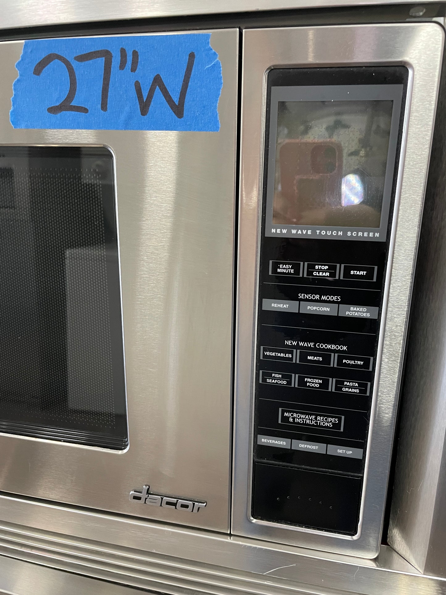 Dacor 27 Inch Electric Wall Oven Microwave Combo In Stainless Steel, RARE TO FIND , 999757
