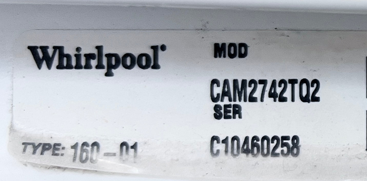 Whirlpool Commercial Coin Operated Washer Machine Top Load Heavy Duty Commercial Grade , Coin Slot , White , 444487