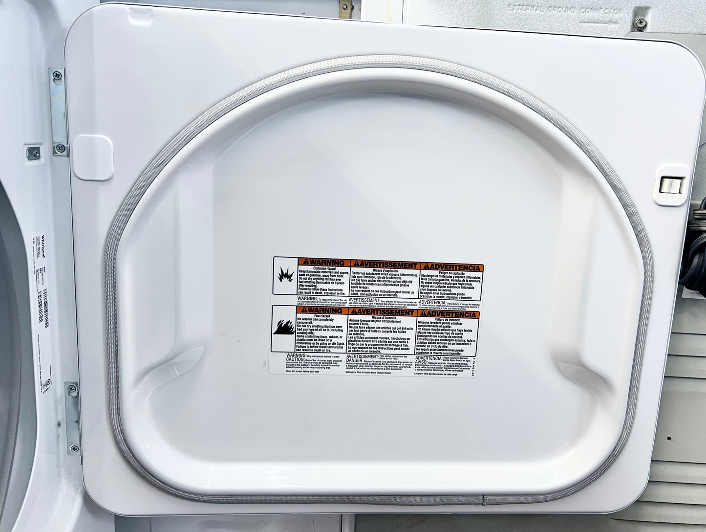 29 Inch Whirlpool  WED4815EW 7.0 cu. ft. Front Load Electric Dryer , 14 Drying Cycles, 4 Temperature Settings, Heavy Duty Cycle, Wrinkle Shield, AutoDry Timed Dry , 444488