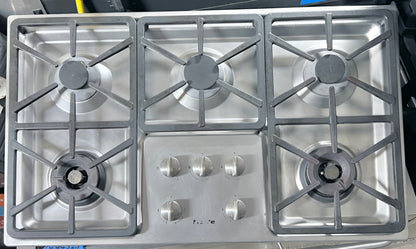 36 Inch Miele  KM3474GSS Stainless Steel Gas Cooktop 5 Sealed Burners , Natural Gas