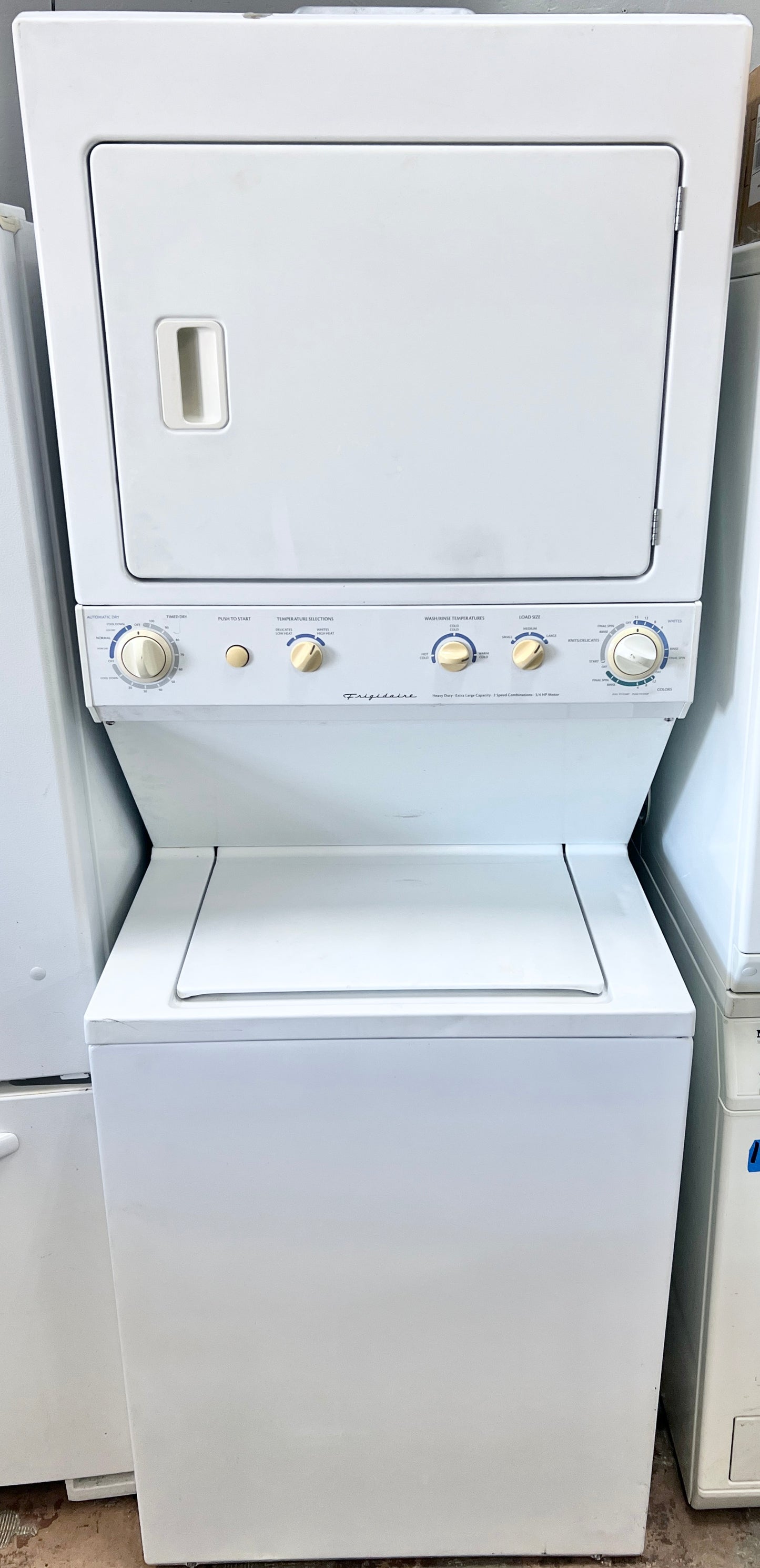 27 Inch Frigidaire  FEX831CS Electric Laundry Center Washer and Dryer Stackable , White 444491