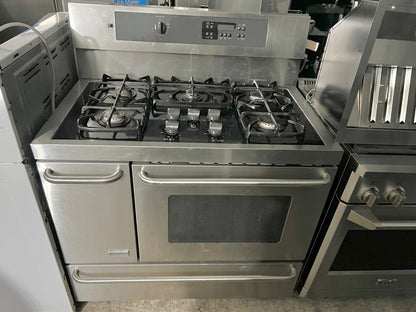 Kenmore Elite 40 Inch Dual Fuel Gas Range 5 Burner, Convection Oven , Stainless Steel , 101291