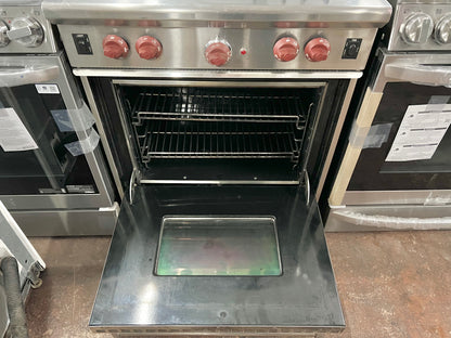 Wolf 30 Inch Gas Range Stainless Steel with Red Knobs, Convection Oven, 101293