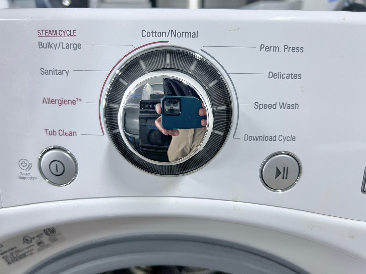 LG  WM3370HWA 27 Inch 4.3 cu. ft. Front Load Steam Washer 1,300 RPM, LG Twin Wash Compatibility, Allergiene Cycle, Never Rust Stainless Steel Drum , Energy Star, White ,444495