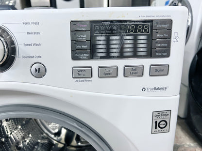 LG  WM3370HWA 27 Inch 4.3 cu. ft. Front Load Steam Washer 1,300 RPM, LG Twin Wash Compatibility, Allergiene Cycle, Never Rust Stainless Steel Drum , Energy Star, White ,444495