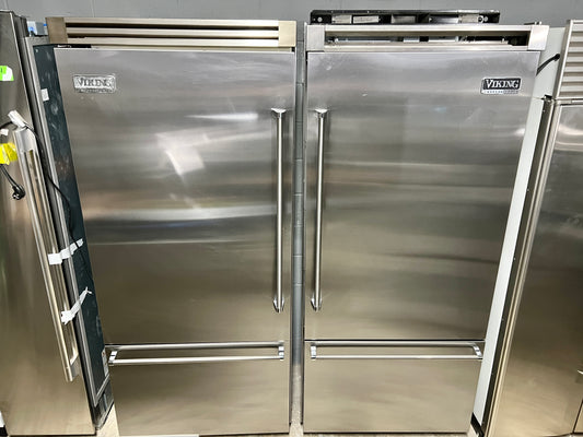 72 Inch Viking Refrigerator and Bottom Freezer , Built In Units, Stainless Steel , 101257