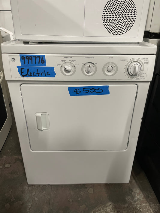 GE Front Load Stackable Electric Dryer in White, DSXH43EF0WW, 999776